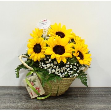 Sunflower Basket