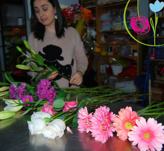 El trabajo del florista