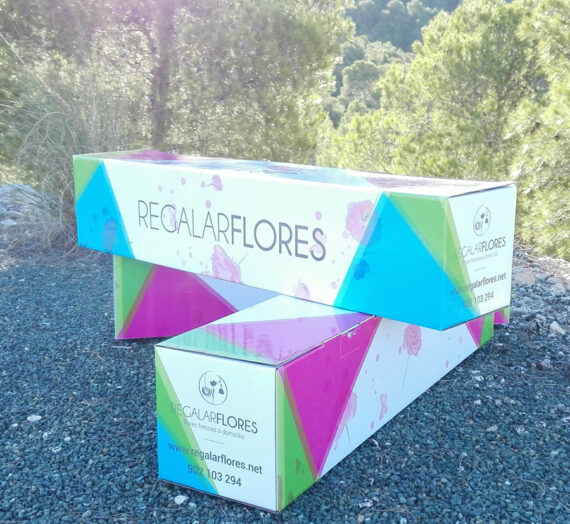 Nuestras flores viajan con un packaging especial