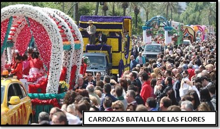Córdoba carrozas batallas de las flores
