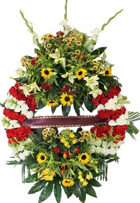 Large funeral wreath teleROSA