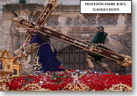 Torredonjimeno, Jaén Padre jesús claveles rojos